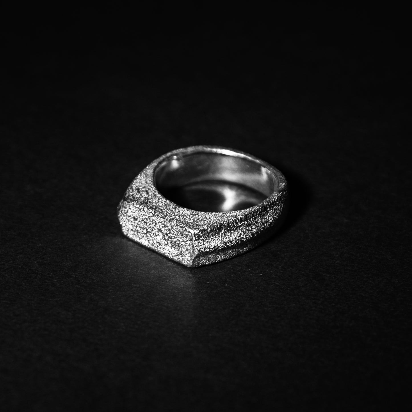 Silver 999 Full-Galaxy Flattop Ring