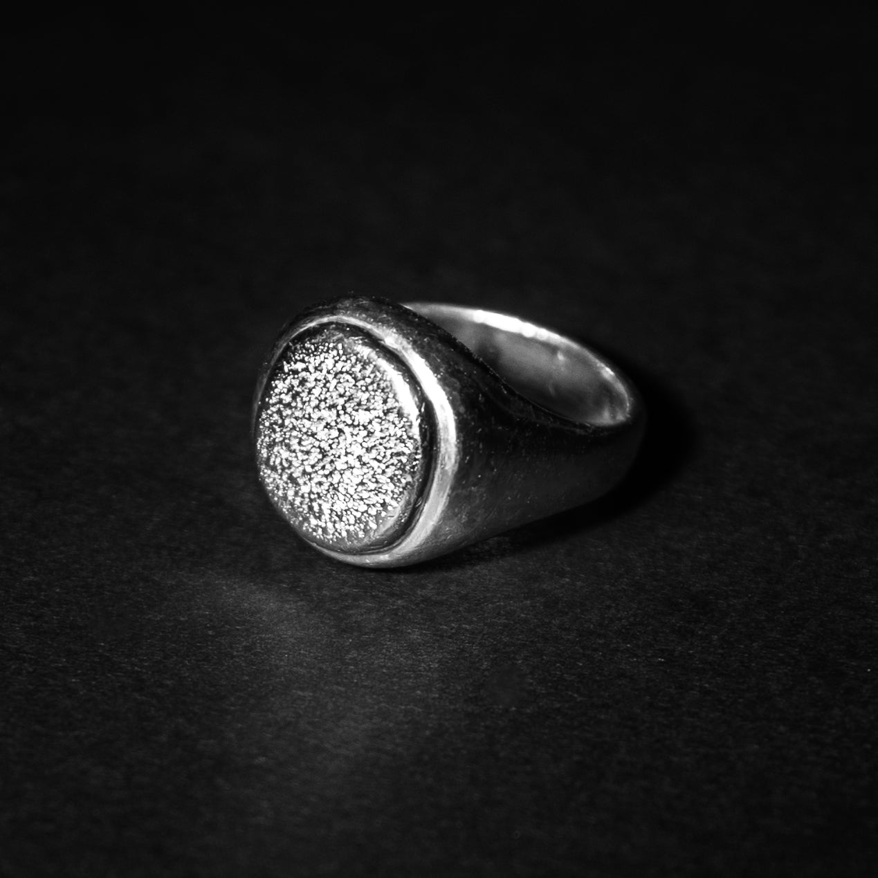 Silver 999 Galaxy Signet Ring