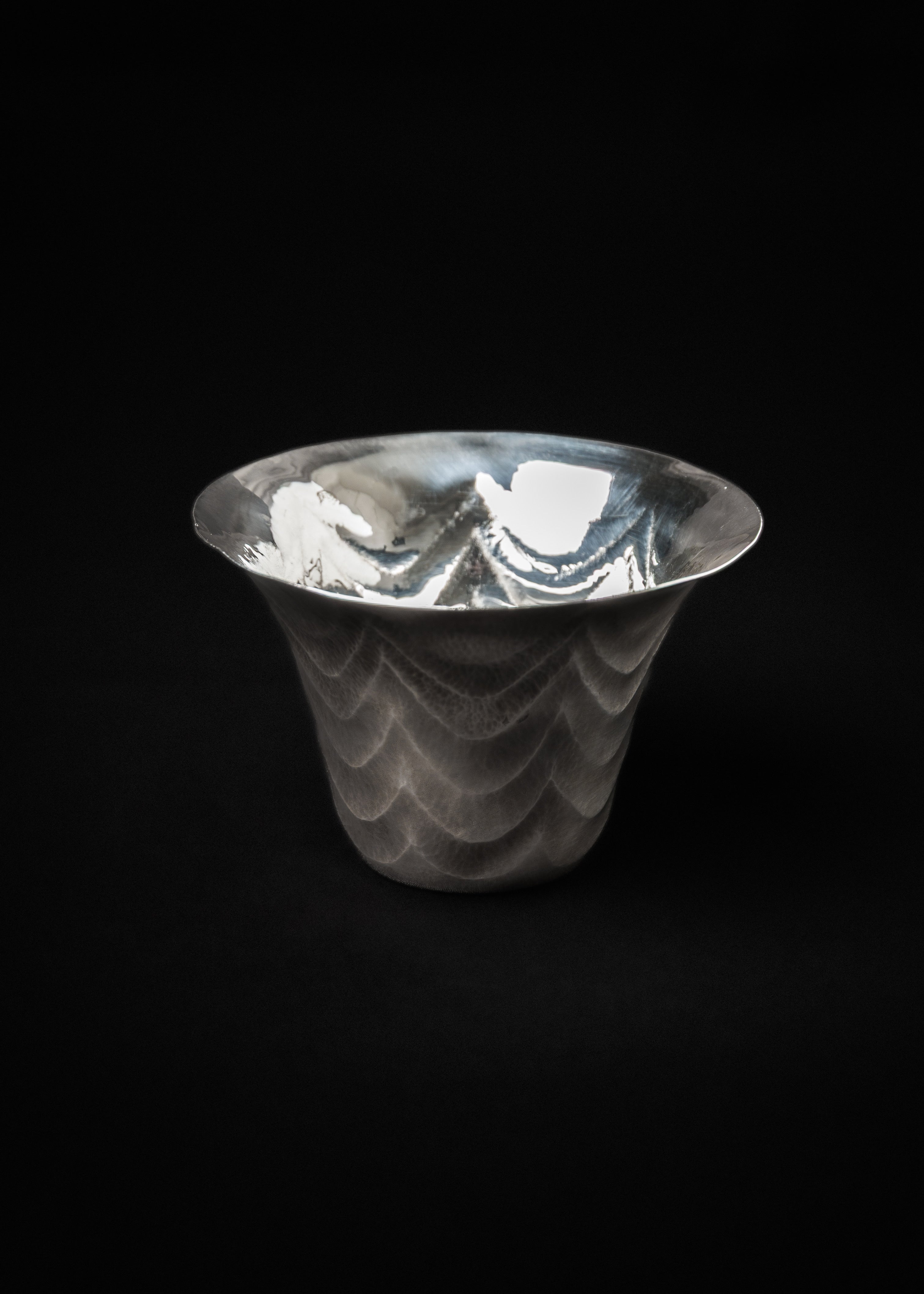 純銀　銀杯 銀杯子999純銀云南雪花銀水杯大容量純銀內膽保溫杯足銀茶杯熟銀（廠商